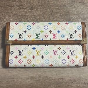 Louis Vuitton Monogram Multicolor Porte Tresor International Wallet White